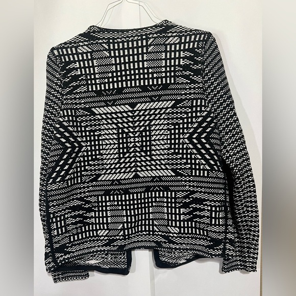 H&M Black and White Geometric Cardigan Sweater Size L - Picture 3 of 6